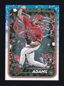 2024 Topps Holiday #H31 JORDYN ADAMS RC Los Angeles Angels ROOKIE CARD - Picture 1 of 2