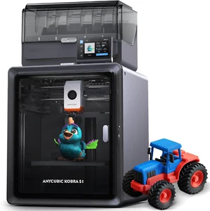 Kobra S1 Combo 3D Printer, Multi-Color 3D Printer High Speed Max 600Mm/S High Pr - Photo 1/16