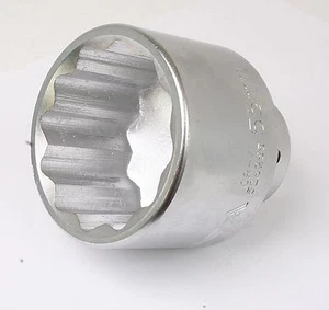 ASTA 55mm Socket 3/4" Drive Metric 12 Point (12PT) Chrome Vanadium (Cr-V) - Picture 1 of 5