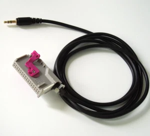 Car RNS-E Navigation Plus Aux Input Adaptor 32-Pin Cable For Audi A3 A4 A6 A8 TT - Foto 1 di 3