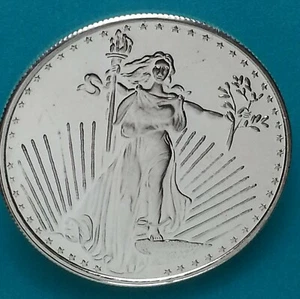 SAINT GAUDENS SilverTowne Mint Eagle 1 oz. Silver Round .999 Fine - Picture 1 of 4