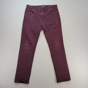 Banana Republic Traveler Pants Mens 31x30 Maroon Slim Fit Chino Stretch Comfort - Picture 1 of 11