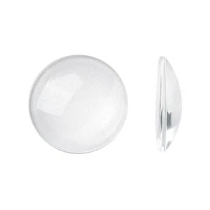 Glass Cabochons Clear Coin Calibrated 25mm Pack Of 10 - Picture 1 of 1