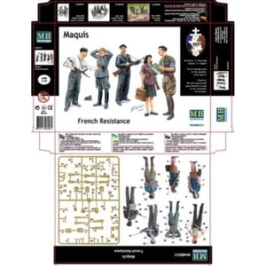 MASTER BOX MB3551 Plastic Figure Kit Scale 1:35 Maquis, French Resistance - Picture 1 of 24