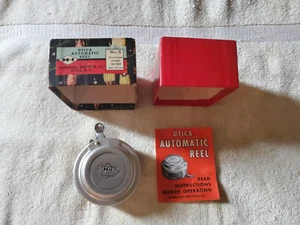 Vintage Utica H-I #5 Automatic Fly Reel Unused w Box and Insert Rare Find - Picture 1 of 14