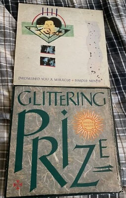 Simple Minds Promised You A Miracle + GlitterIng Prize Two 12" VINYL LP VIRGIN - Image 1 of 4