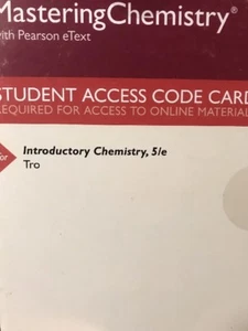 MasteringChemistry Pearson eigenständige Zugangskarte Einführung Chemie 5. - Bild 1 von 1