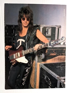 BON JOVI / RICHIE SAMBORA / 1980'S MAGAZINE FULL PAGE PINUP POSTER CLIPPING (3) - Picture 1 of 2