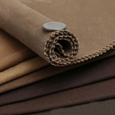 16 oz gewachster Army Duck Canvas Tan Stoff Meterware Baumwolle, wasserdicht - Bild 1 von 4