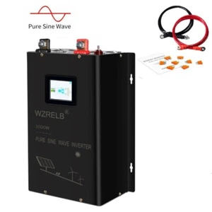 3000W Pure Sine Wave Inverter 24V to 120V 240V Split Phase Solar Home System Off - Picture 1 of 11