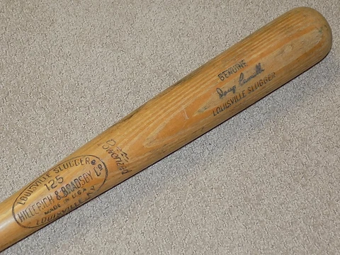 Doug Camilli H&B Game Used Bat Washington Senators Los Angeles Dodgers Cover