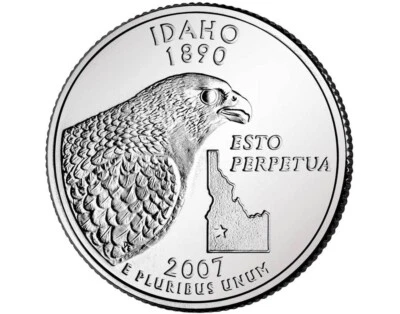 2007 D - Idaho - State Quarter - Image 1 of 2