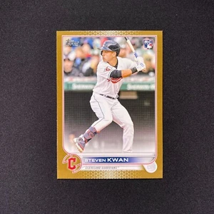Actualización Topps 2022 Steven Kwan Rookie/2022 Gold Parallel US261 Guardians RC - Imagen 1 de 7