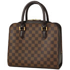 Louis Vuitton Triana Handbag Hand Bag Damier Brown N51155 Women