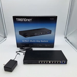 TRENDnet 9-Port Multi-Gig Switch, TEG-S591, Black -NOT WORKING- - Picture 1 of 6
