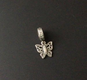 Auténtico Pandora Mariposa Esterlina Colgante Dije, Plata Esterlina - Imagen 1 de 4