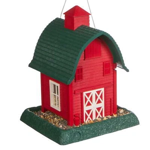North States Village Collection Red Barn Hopper Bird Feeder, 5 lb. Capacity - Picture 1 of 9