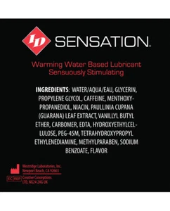 Id Sensation Waterbased Warming Lubricant - Picture 1 of 6