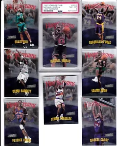 1997-98 Stadium Club Hoop Screams conjunto completo de 10 - ¡Michael Jordan PSA 8! - Imagen 1 de 5