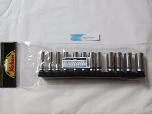 Koken 9.5mm Plug Z-EAL Semi-Deep Socket Rail Set of 12  RS3300MZ/12 from Japan - Picture 1 of 6