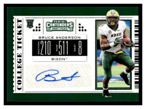 2019  Panini Contenders Draft Picks #307 Bruce Anderson     Auto FRA37 - Picture 1 of 2