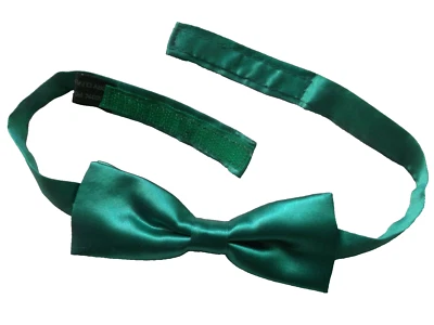 Bow Tie MENS Dickie Bowtie Adjustable Silky Shiny Vibrant Green  - Image 1 of 4