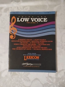 Solo for Low Voice Volume 4 Vocal Solos with Accompaniment from Lexicon 1982 VTG - Picture 1 of 10