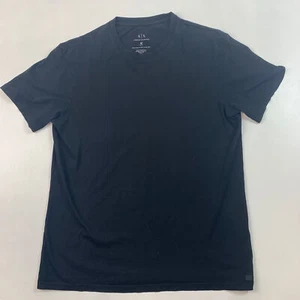 Mens ARMANI EXCHANGE Black T-shirt Medium Slim Fit - Picture 1 of 5