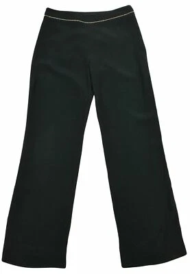 Karen Millen Pants Size 10 Black Trousers Wide Leg Relaxed Fit Slacks - Image 1 of 4