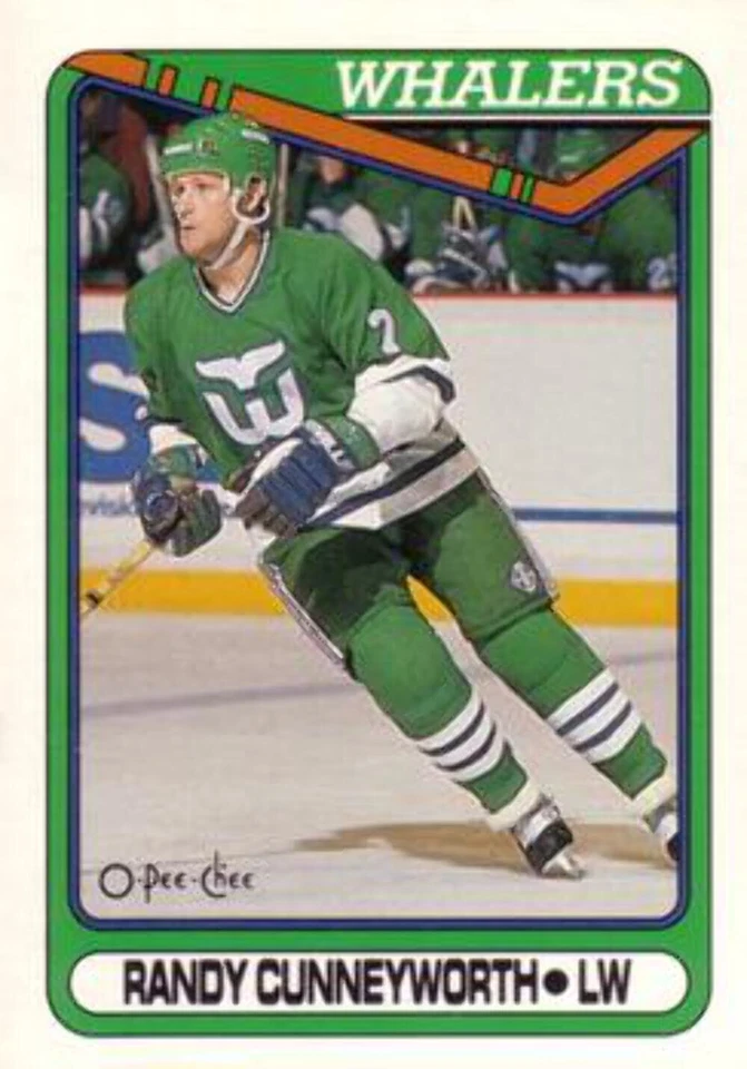 #67 Randy Cunneyworth - Hartford Whalers - 1990-91 O-Pee-Chee Hockey - Image 1 of 1