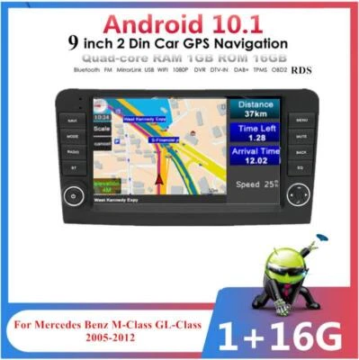Radio Para 06-11 Mercedes Benz ML300 ML450 ML500 GL350 GL450 GL 9" Android Estéreo Foto 1 de 4