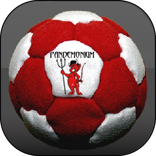 INFERNO FOOTBAG, 32 panels, pellets & Iron filled hacky sack, aki, freestyle - Image 1 of 1