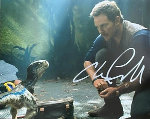 FOTO 8X10 AUTOGRAFIADA DE CHRIS PRATT - MUNDO JURÁSICO - Imagen 1 de 1