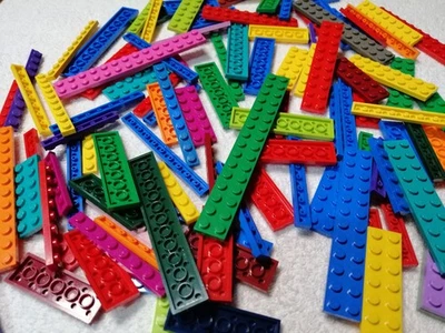 LEGO Konvolut lange schmale bunte Platten / Platten viele Farben - Bild 1 von 4
