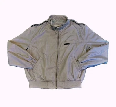 Members Only Vintage Jacket Mens Sz 42 Full Zip Cafe Racer Bomber Gray Retro  - Image 1 of 4