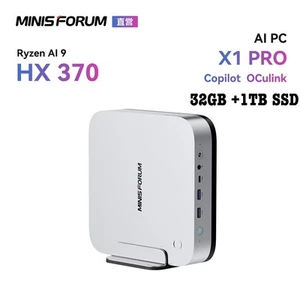 MINISFORUM AI X1 Pro-370 (32GB+1TB SSD) Mini Pc AMD Ryzen AI 9 HX 370 - Afbeelding 1 van 11