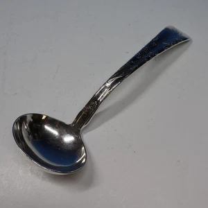 Tiffany Sterling Silver - Lap Over Edge - Grasshopper and Flowers - Sauce Ladle - Picture 1 of 6