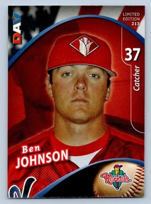 Ben Johnson 2009 DAV Disabled American Veterans Cedar Rapids Kernels SGA - Image 1 of 2