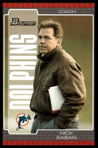 2005 Bowman #73 Nick Saban - Picture 1 of 2