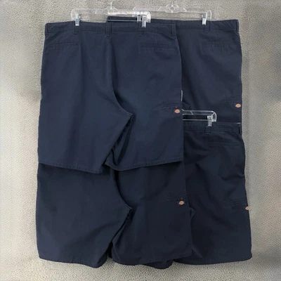 Lot Of 4 Dickies Work Shorts Chino Utility Flex Fit Mens Size 46 Navy Blue 10783 - Image 1 of 4