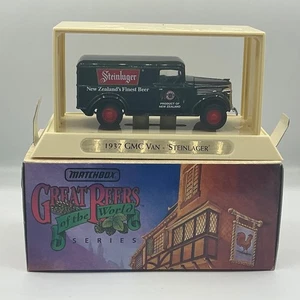 MATCHBOX COLLECTIBLES GREAT BEERS OF THE WORLD 1937 GMC VAN 'STEINLAGER' YGB08 - Picture 1 of 8
