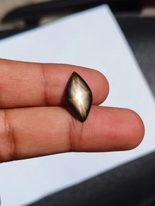 Zafiro estrella negro natural de 5,30 quilates | Sin calor | Estrella de 6 rayos | Piedra preciosa tailandesa rara - Imagen 1 de 6