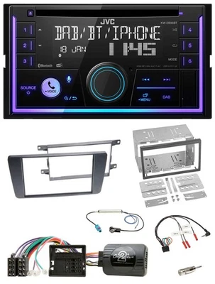 JVC Lenkrad USB 2DIN DAB Bluetooth CD Autoradio für Skoda Octavia Scout 2004-200 - Bild 1 von 4
