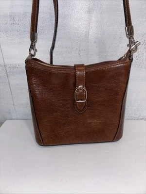 Vera Pelle Italy Brown leather Barberini purse Crossbody suede Bag Vintage Cute - Image 1 of 4