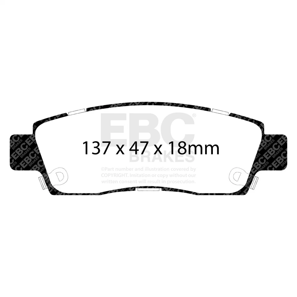 EBC Brakes ED91672 Truck/SUV Extra Duty Brake Pads - Image 1 of 3