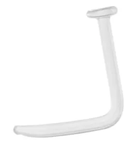 (3 Piece Package) FLAT TOP Bioflex Nose L-shape Retainer, 18g (1 x 8mm) TRN / 2 - Picture 1 of 1