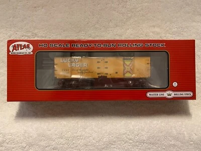Atlas #20006324 HO Scale Lucky Lager 40' Wood Reefer #60197 - Image 1 of 3