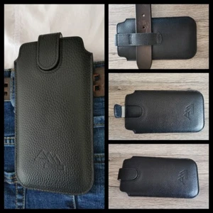 ASSEM für Cubot Max echt leder Gürteltasche Handy Tasche Hülle Etui  - Bild 1 von 6