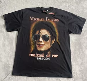 micheal jackson T-shirt Single Stitch Brand New Tagged King Of Pop Size XL - Picture 1 of 12
