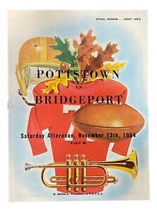 Pottstown vs Bridgeport High School Football Program November 13 1954